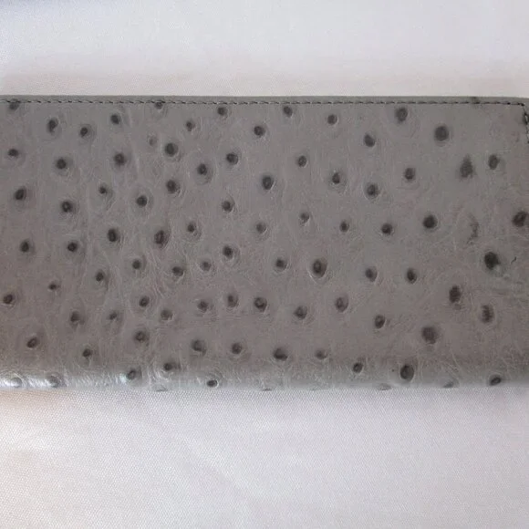 Dooney & Bourke Embossed Ostrich Style Leather Bag, Wallet, Checkbook Cover EUC - Picture 11 of 16